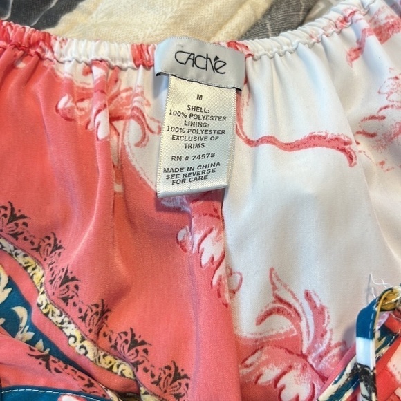 Cache, Striking Mini Dress,Lightweight, Elastic Waist,Excellent w/Boots,Size M - Picture 8 of 11